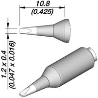 jbc Lötspitze Serie C245E, C245158E/1,2 x 0,4 mm, Meißelform - 