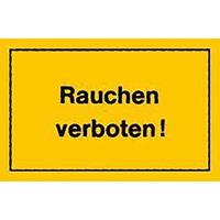 format VerbotsSchild 250x150mm Rauchen verboten - 