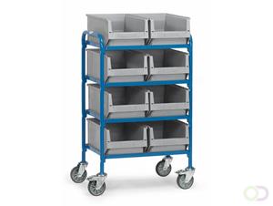 Fetra 32931 Etagewagen Staal Poedercoating Laadvermogen (max.): 250 kg Stralend blauw (RAL 5007)