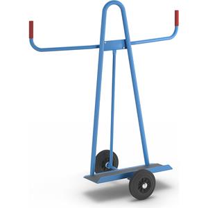 eurokraftpro EUROKRAFT Plattenwagen - Tragfähigkeit 300 kg - Vollgummireifen, Rad-Ø 200 mm - 