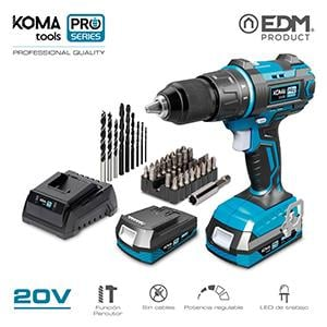 komatools Koma Tools - Schlagbohrmaschine KOMA 20V - 2 Batterien 2Ah - 1 Ladegerät - 08750