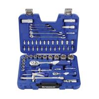 Promat Dopsleutelset | S4000821193 | 60-delig 1/4 + 1/2 inch | sleutelwijdtes 4-32 mm | aantal tanden 20/36 6-Kant - 4000821193 4000821193