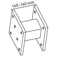 zarges Distanzsegment 160mm Stahl verzinkt - 