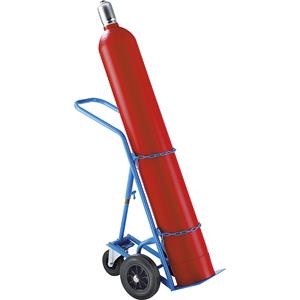 eurokraftpro EUROKRAFT Stahl- / Gasflaschenkarre - für 1 Stahlflasche bis Ø 285 mm, mit - 