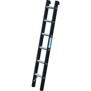 ZARGES Aanlegladder voor zware lasten, 60 mm aluminium sporten, 6 sporten