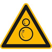 format Warnschild Fol Einzugsgefahr SL100mm - 