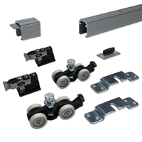 argenta Proslide complete schuifdeurset 3 meter rail - Standaard close - Max. 100kg - Opbouw bevestiging