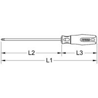 Kstools BERYLLIUMplus Schraubendreher Kreuzschlitz PH3