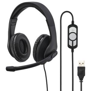 Hama PC-headset USB Kabelgebonden, Stereo On Ear Zwart