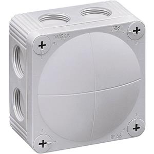 Wiska 10060400 Aftakkast (l x b x h) 85 x 85 x 51 mm Grijs-wit (RAL 7035) IP66