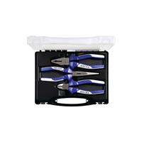 Promat Set tangen | inhoud 3 delig | verchroomd | kunststof koffer - 4000811254 4000811254
