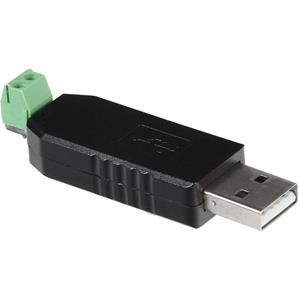 Joy-it Omvormer (USB/RS485) Raspberry Pi, Arduino [1x USB-A 2.0 stekker - 1x 2-dradenkabel] Zwart