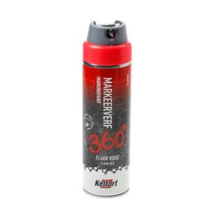 Markeerverf spuitbus fluor rood 500ml