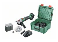 Bosch and Garden AdvancedGrind 18V 06033D9003 Haakse accuslijper 125 mm Incl. accu, Incl. lader, Incl. koffer 18 V 4.0 Ah