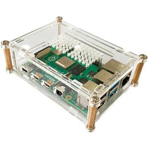 joy-it Acryl-Gehäuse transparent für Raspberry Pi 4 B