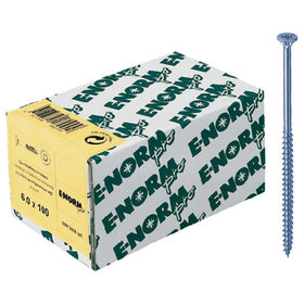 E-NORMpro - Spanplattenschraube Senkkopf zn blau TG PZD 6,0x 80/48 HP