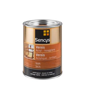 Sencys vernis acryl hoogglans teak 500ml