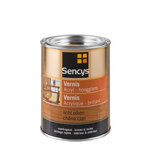 Sencys vernis acryl hoogglans licht eiken 500ml