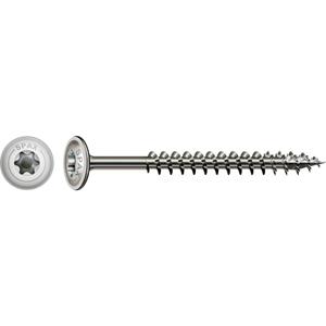 Spax Tellerkopf-Holzbauschraube ER A2 blk VG T-STAR plus T 30, 6x80mm