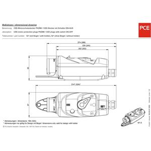 PCE 54015063 CEE Motorschutzstecker 16A 5polig 400V