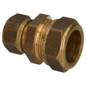 Sanivesk koppeling recht messing 22x 15 mm