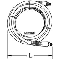 Kstools PU-Druckluftschlauch, Ø 9x12mm
