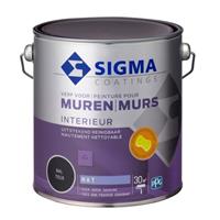 Sigma muurverf reinigbaar mat RAL 7016 2,5L