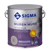 Sigma muurverf reinigbaar mat RAL 7032 2,5L