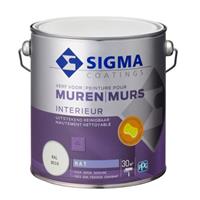 Sigma muurverf reinigbaar mat RAL 9016 2,5L