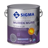 Sigma muurverf reinigbaar mat RAL 7045 2,5L