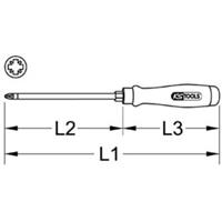Kstools ERGOTORQUE WOODmax Schlag-Schraubendreher, PZ1
