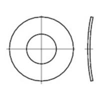 toolcraft TO-6854568 Veerschijven Binnendiameter: 10 mm DIN 137 RVS V2A A2 100 stuk(s)