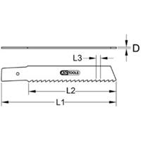 Kstools Säbelsägeblatt Rems, HSS-Bi-Metall, 200mm, 3,2mm, 5er Pack