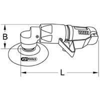 Kstools 1/4 Mini-Druckluft-Polierer-Satz, 5-tlg.