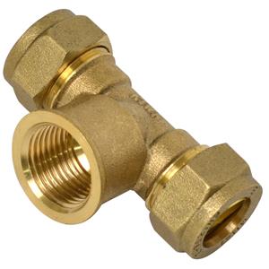 Sanivesk knel T-stuk 15mm x 1/2:F x 15mm