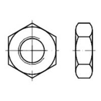 Sonstige flache Sechskantmuttern, DIN 936 Edelstahl A4 blank M24