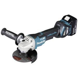 Makita Accu Haakse slijper DGA517RTJ 18V MAKPAC Gr.3, 2 Li-ion accu's (5,0 Ah) inbegrepen