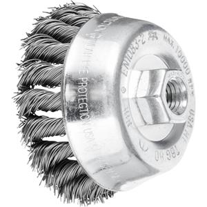 PFERD Topfbürste gezopft 80 x 20mm Drahtstärke 0,5mm mit Gewinde M14 43306031 1St.