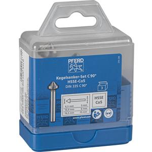 PFERD SET KES HSSE DIN 335 C90° 3 25202155 Kegelsenker-Set HSS 1St.
