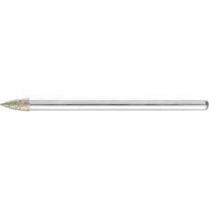 PFERD 36443010 Diamant-Schleifstift spitzbogenförmig 3 x 7mm D126 Schaft ø 3 Durchmesser 3mm 1St.