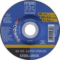 PFERD PSF STEELOX 61720326 Doorslijpschijf gebogen 125 mm 25 stuk(s) RVS, Staal