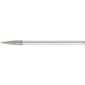 PFERD 36443020 PAARD diamant slijpstift puntgebogen 3 x 13 mm D126 schacht ø 3 Diameter 3 mm