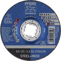PFERD EH 125-2,4 SG STEELOX/X-LOCK 61340125 Doorslijpschijf gebogen 125 mm 25 stuk(s)