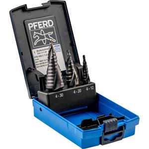 PFERD 25201047 HSS Getrapteboorset 3-delig 4 - 12 mm, 4 - 20 mm, 4 - 30 mm 1 stuk(s)