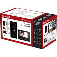 Bellcome VKA.P1F3.T7S9.BLB04 Video-Türsprechanlage Kabelgebunden Komplett-Set 8teilig Schwarz