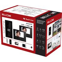 Bellcome VKA.P2F3.T7S9.BLB04 Video-Türsprechanlage Kabelgebunden Komplett-Set 14teilig Schwarz