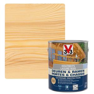 V33 Houtbeits  Deuren & Ramen Extreme Protection kleurloos zijdeglans 2,5L