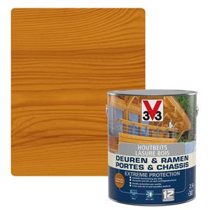 V33 Houtbeits  Deuren & Ramen Extreme Protection lichte eik zijdeglans 2,5L