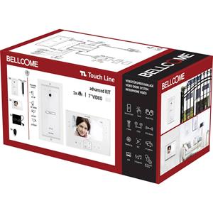Bellcome VKA.P1F3.T7S9.BLW04 Video-Türsprechanlage Kabelgebunden Komplett-Set 8teilig Weiß