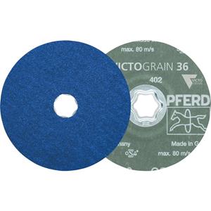 PFERD 64112536 Combiclick fiberschijf Ø 125 mm Victograin Cool 36 voor staal en roestvrij staal Diameter 125 mm